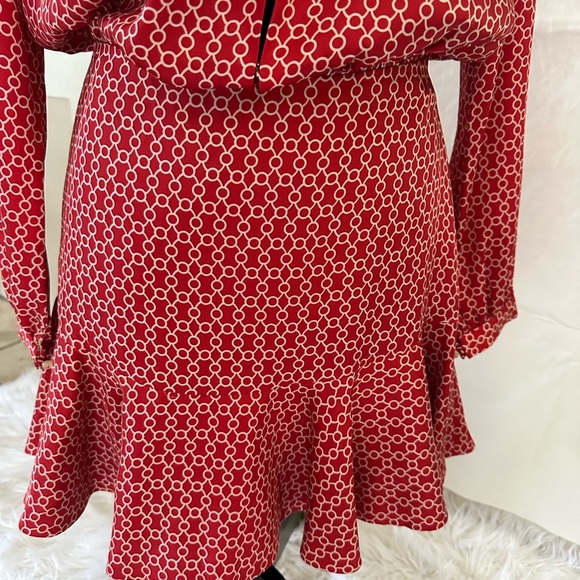 Alexis Red Patterned Dress - Picture 9 of 13